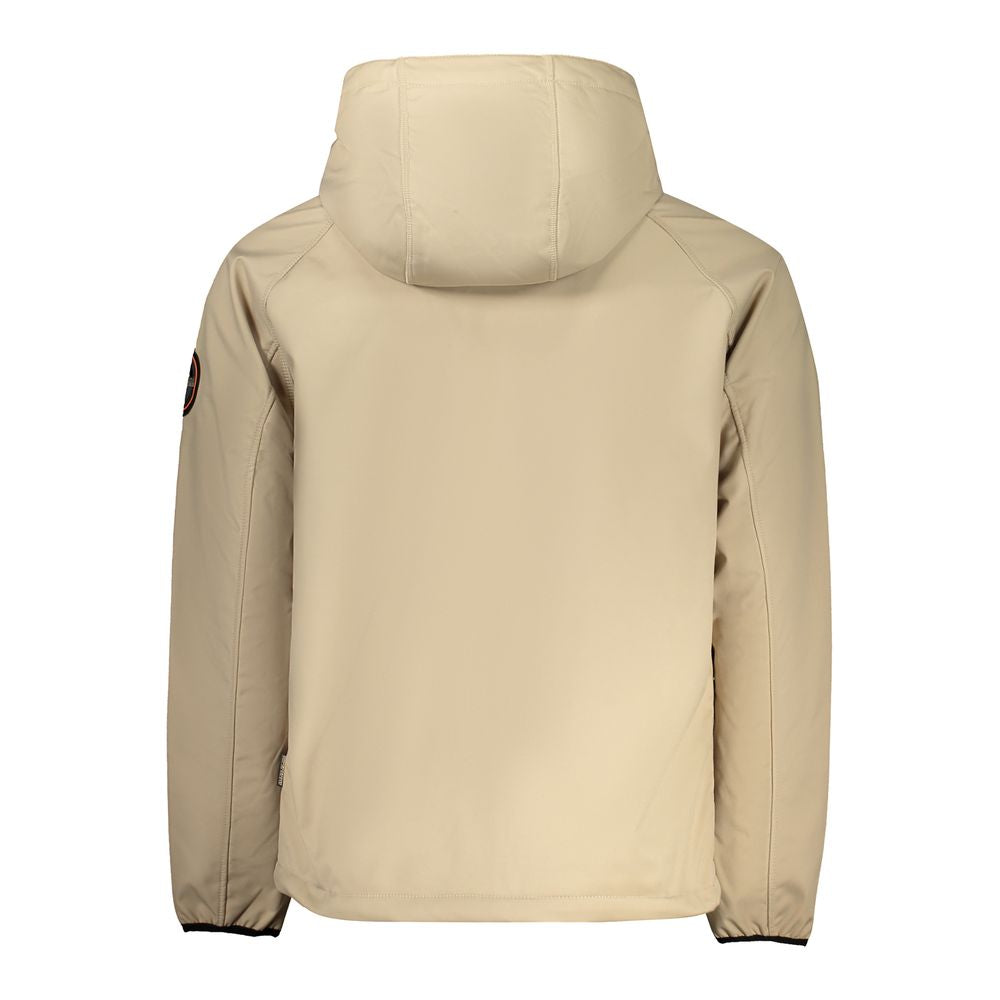 Veste marque inconnue à capuche beige