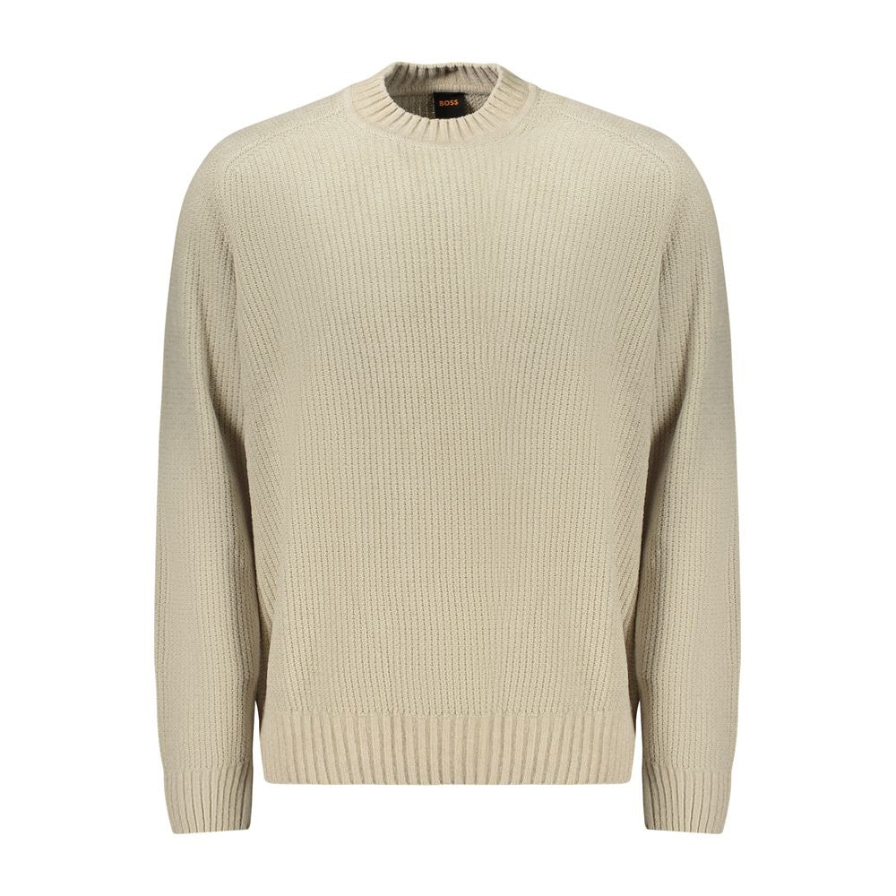 Pull long à manches Chenille beige