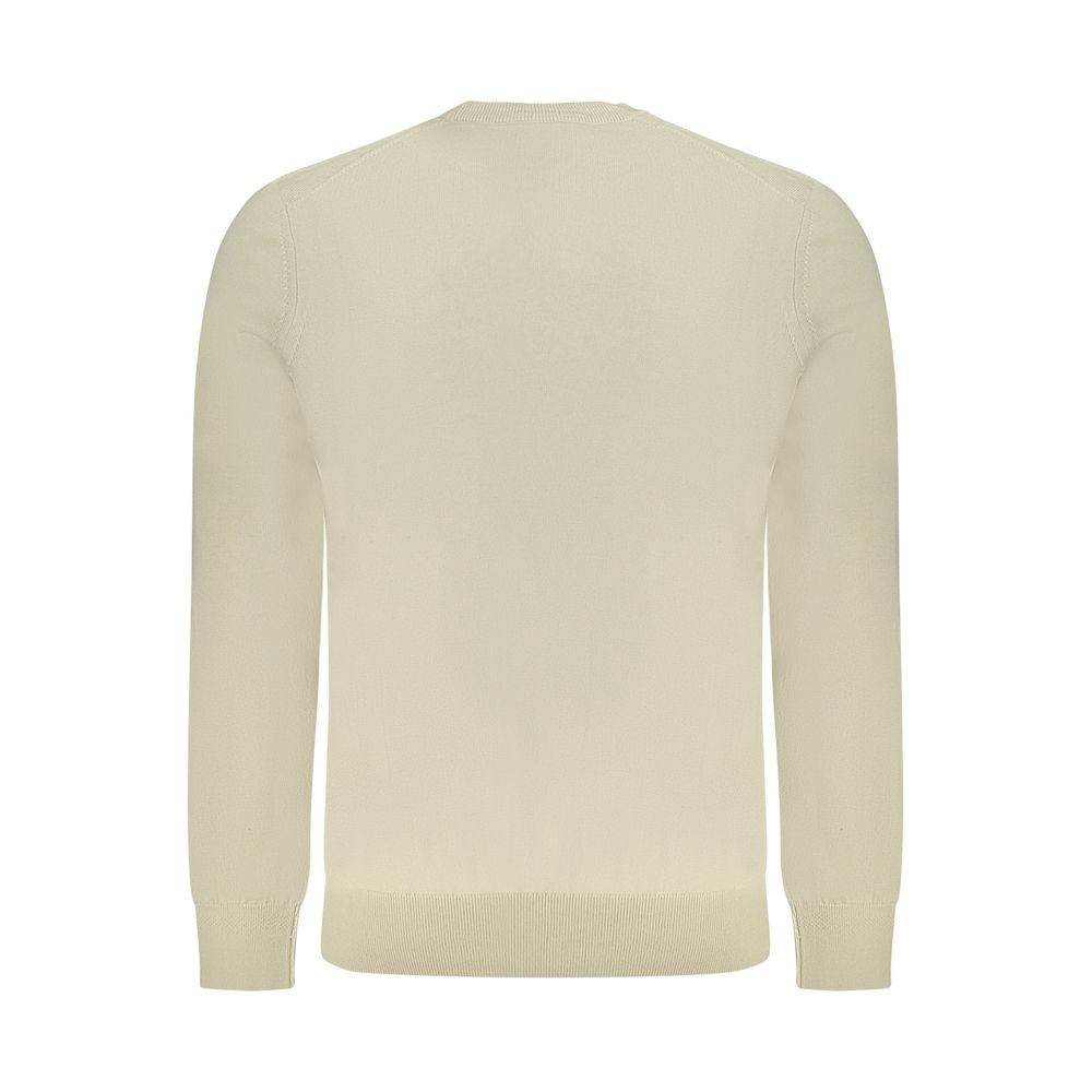 Pull beige à logo beiges