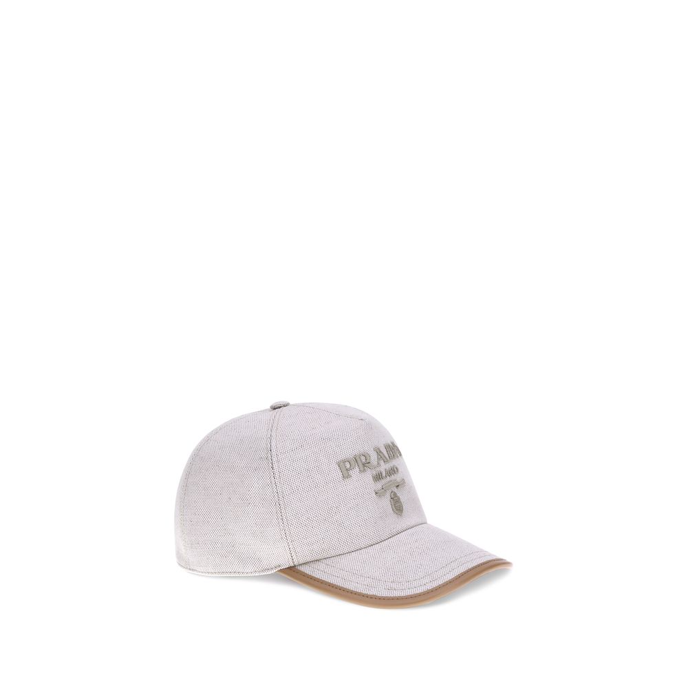 Casquette Prada avec monogramme blanche