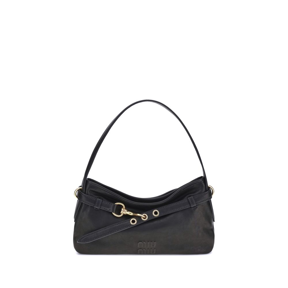 Sac à bandoulière Miu Miu Aventure noir