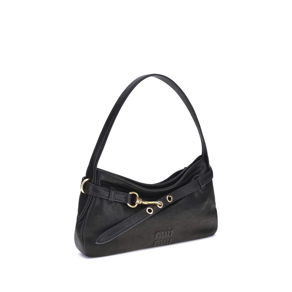 Sac à bandoulière Miu Miu Aventure noir