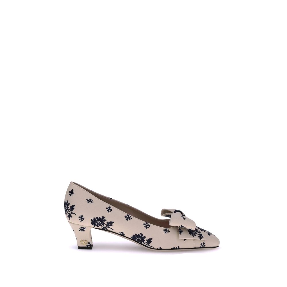 Pompes Valentino Garavani Bowow violettes