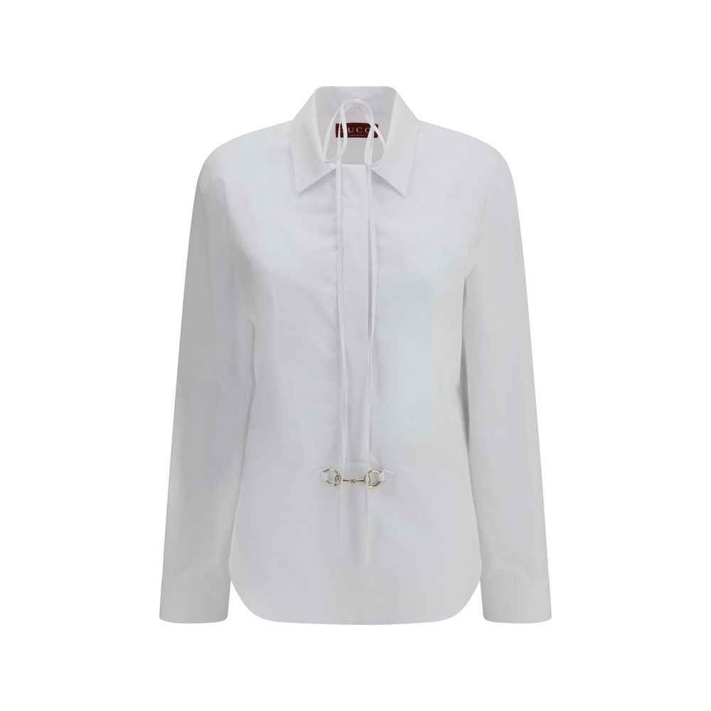 Chemise Gucci Horsebit blanche