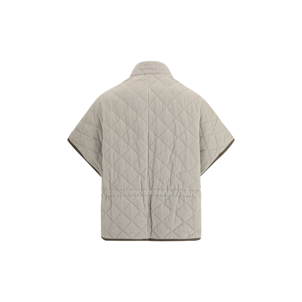 Veste Brunello Cucinelli en velours côtelé beige