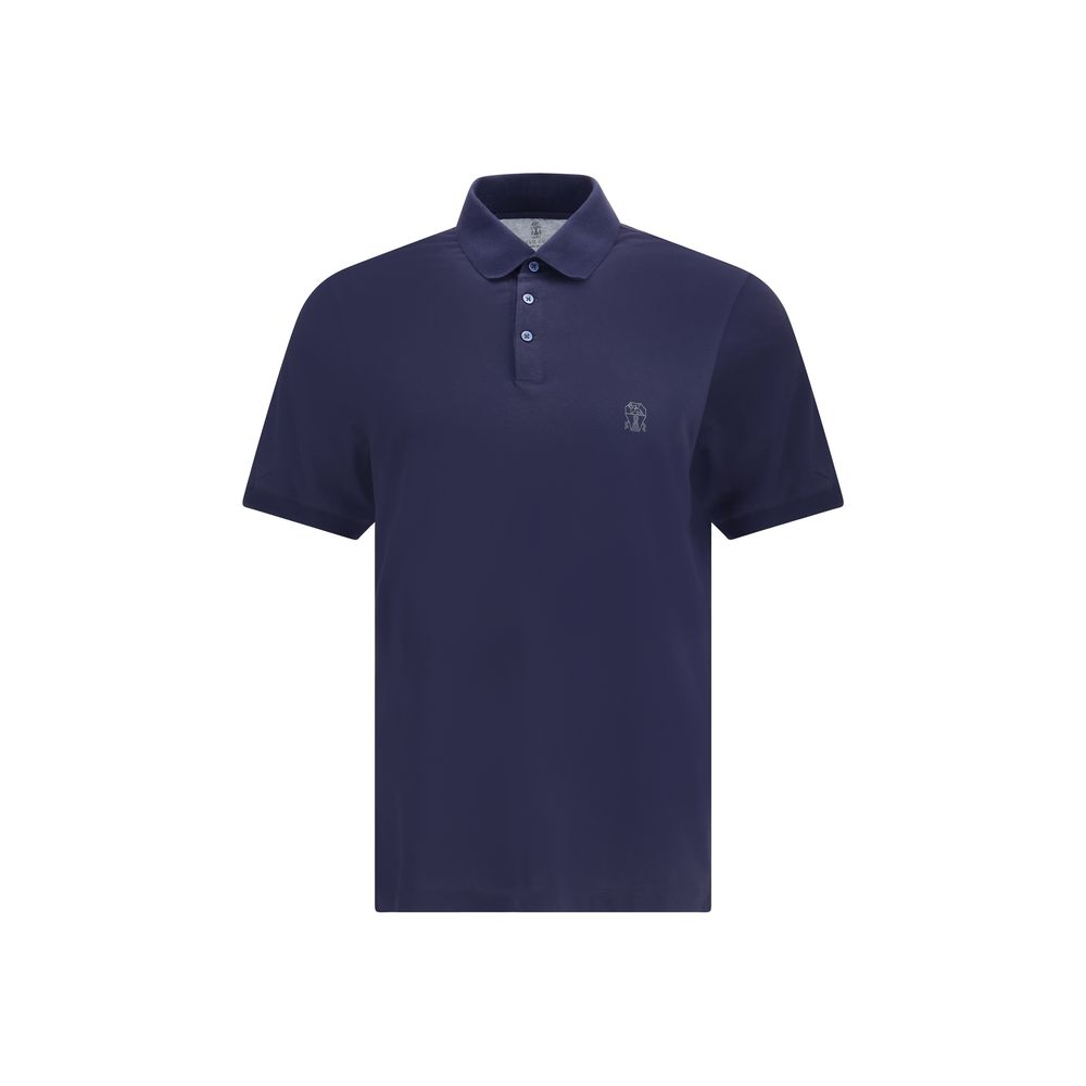 Polo Brunello Cucinelli logo noir