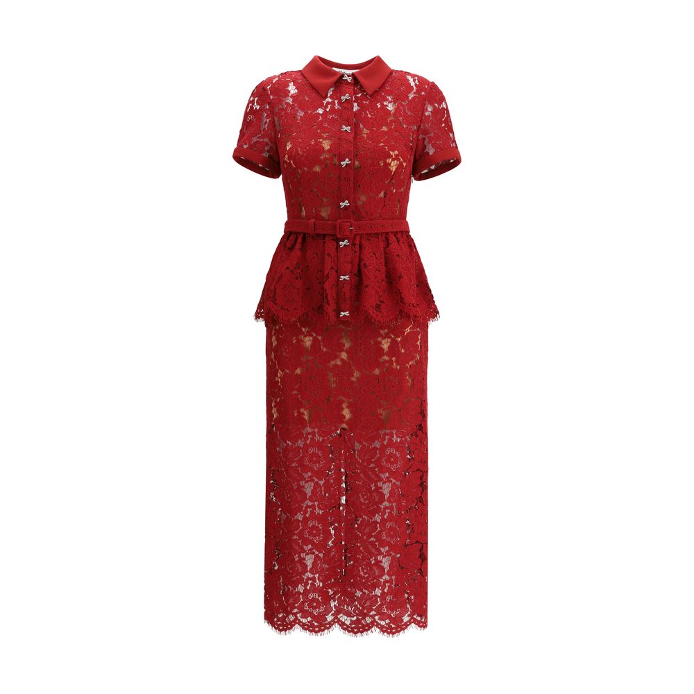 Robe midi Self-Portrait noire