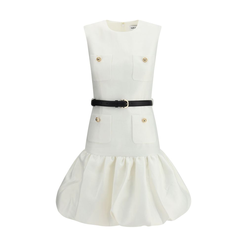 Robe Self-Portrait Taffeta noire