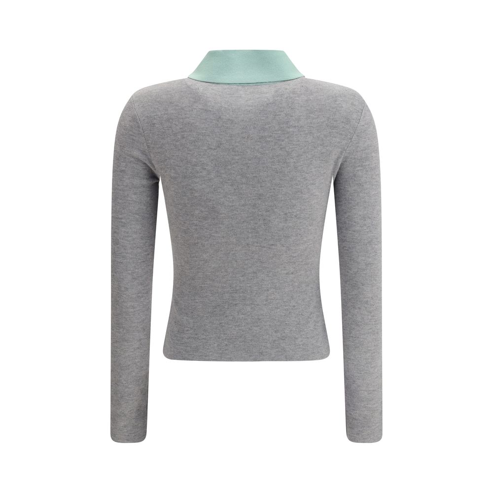 Cardigan Self-Portrait gris mélange