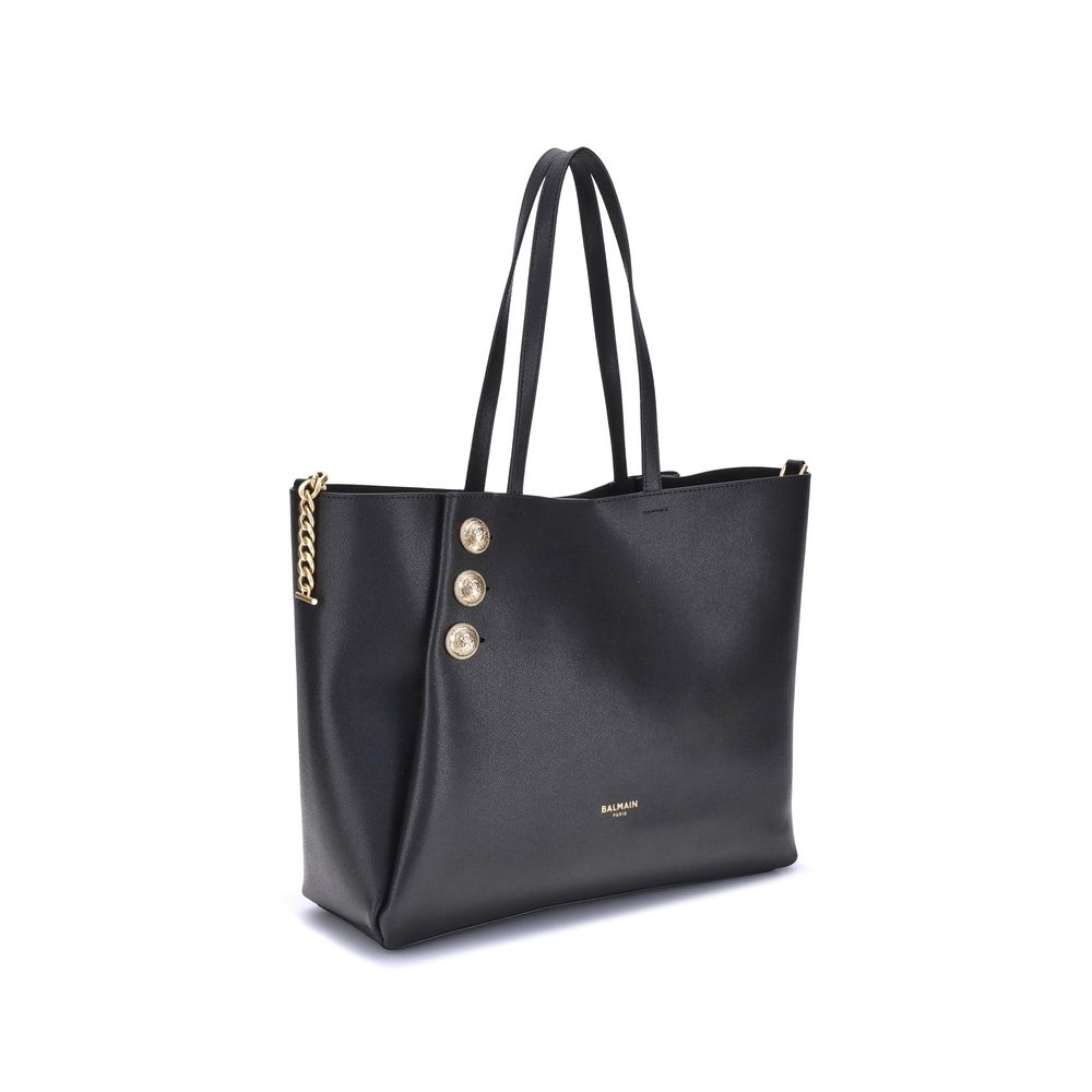 Sac cabas Balmain Emblème noir