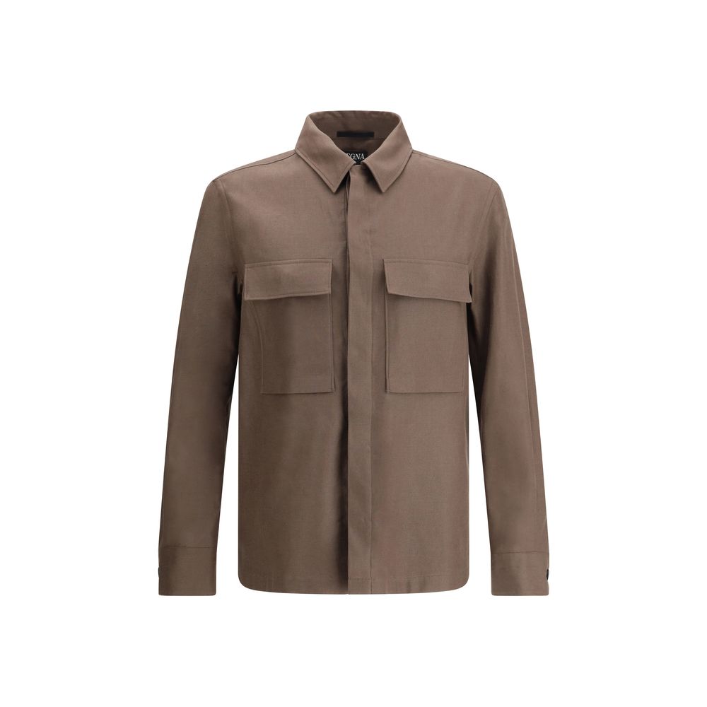 Veste Zegna en lin beige