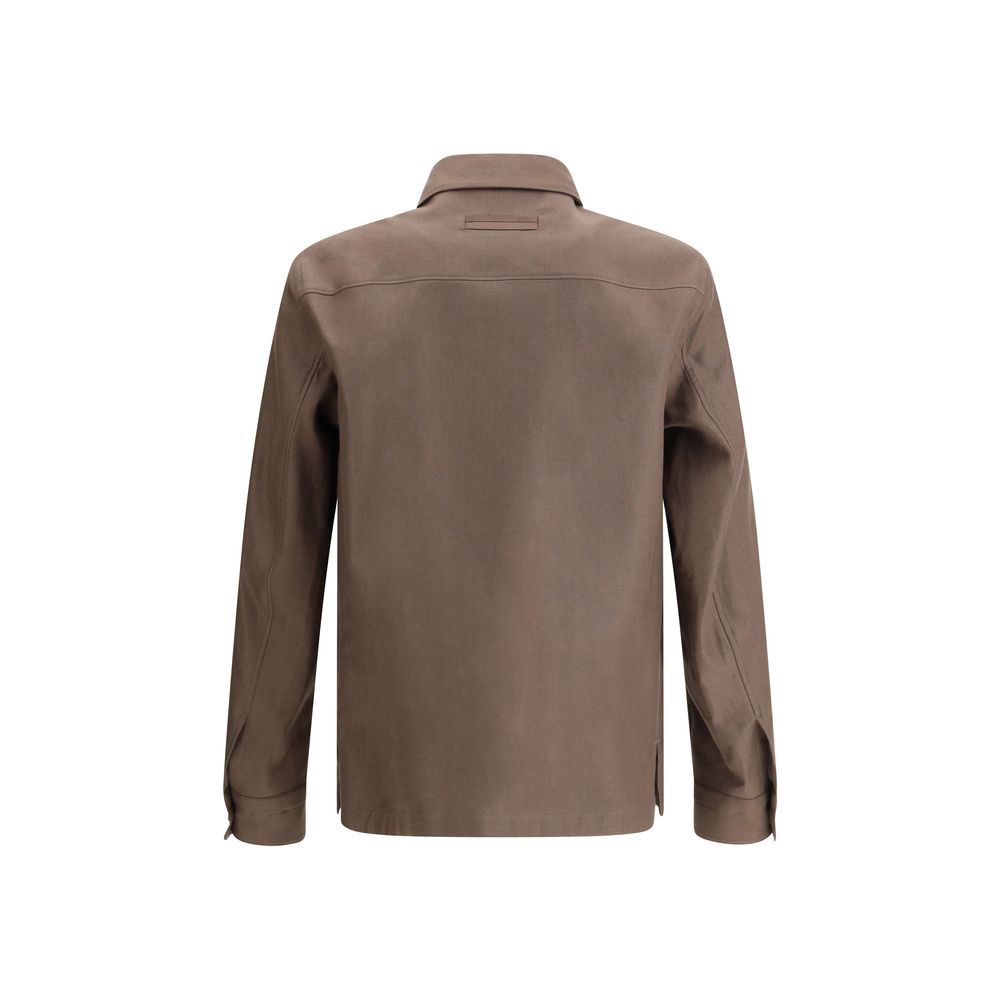 Veste Zegna en lin beige