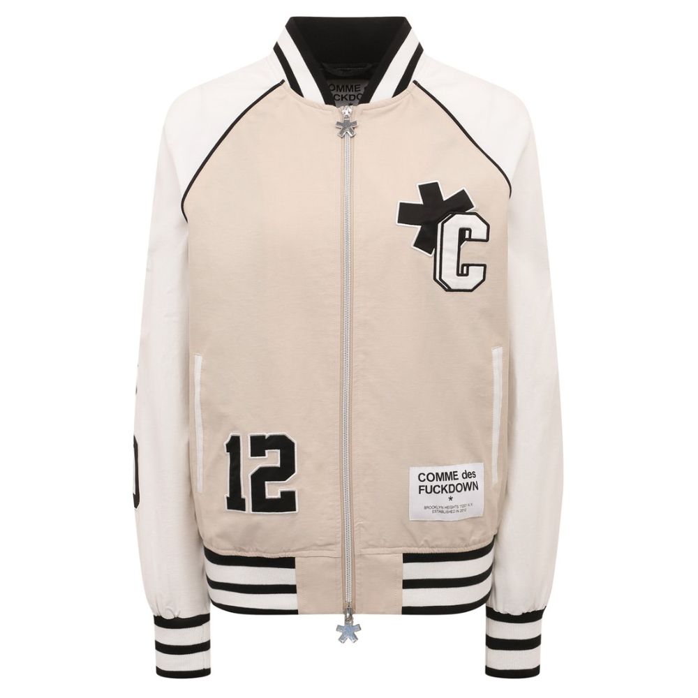 Bomber Comme Des Fuckdown beige