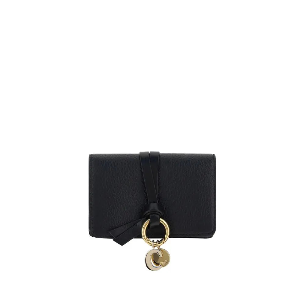 Portefeuille Chloé Alphabet cuir grained Chloé