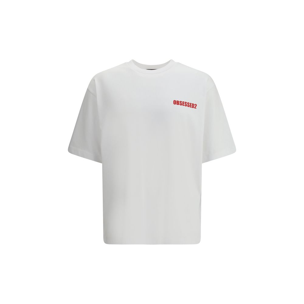 T-shirt Dsquared2 Obsessed2 blanc