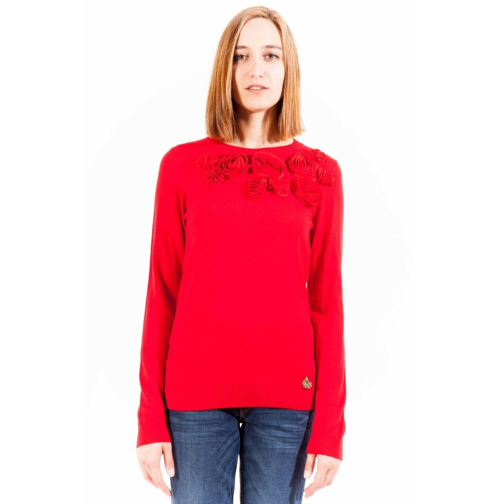 Pull Red Long Sleeve rouge