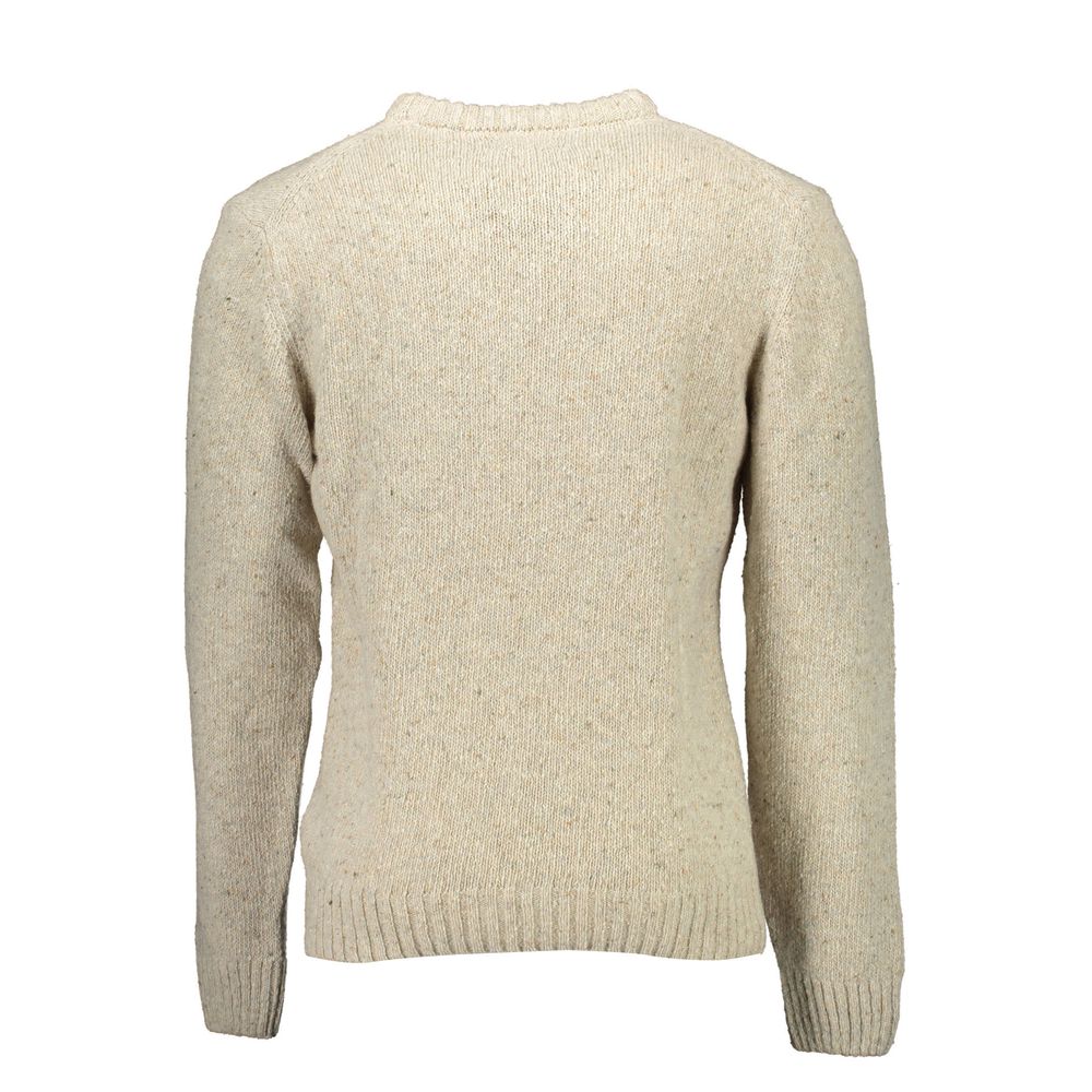 Pull beige avec logo beige