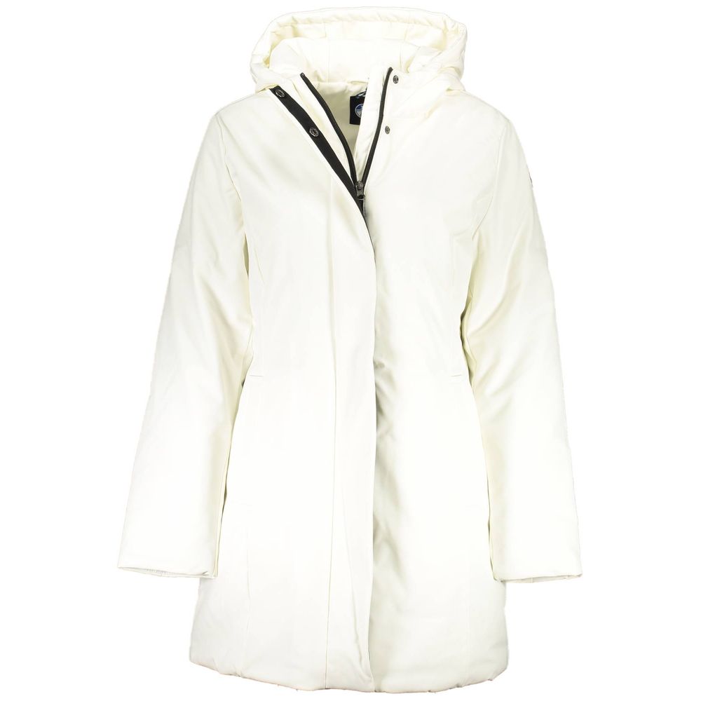 Veste avec capuche blanc