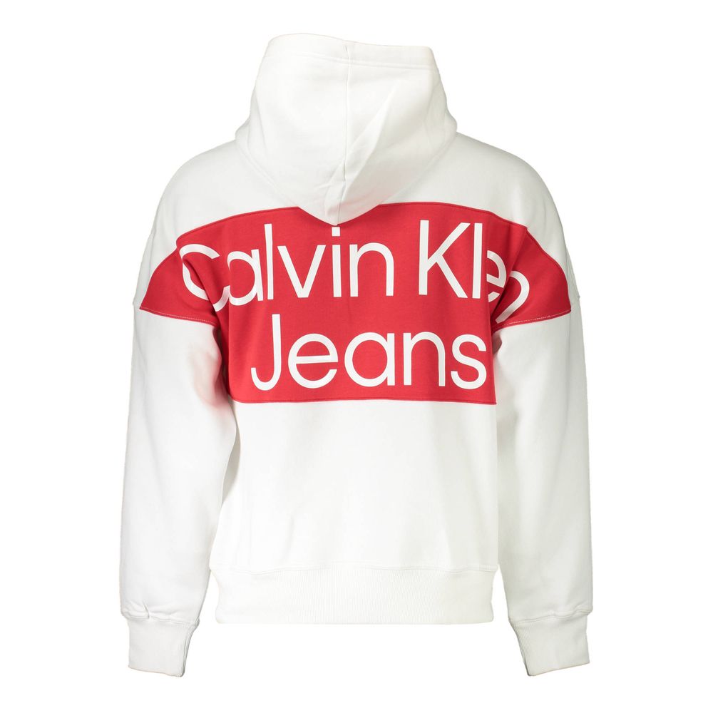 Sweat à capuche logo blanc
