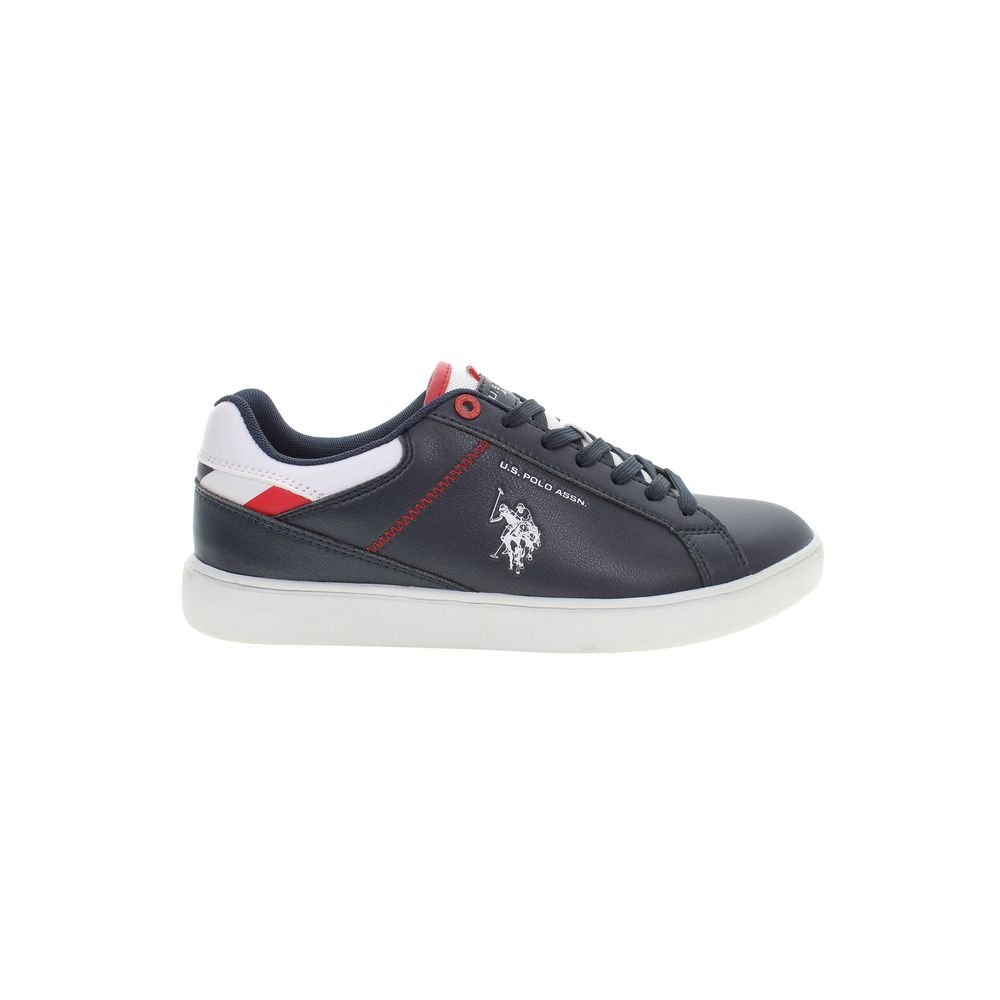 Baskets bleues avec logo