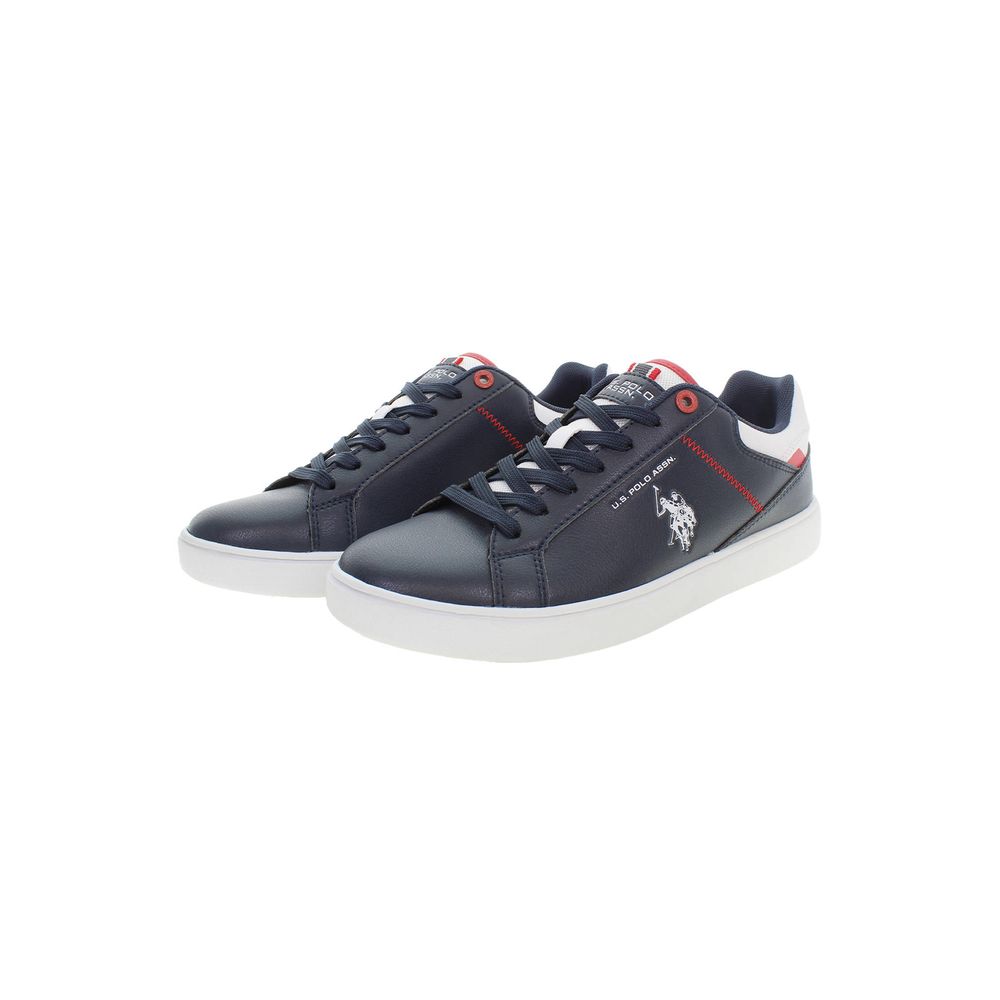 Baskets bleues avec logo