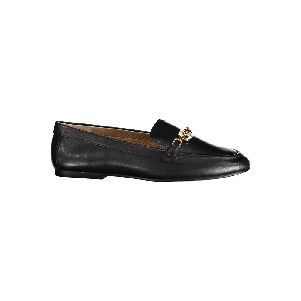 Mocassins noir Leather Flat noirs