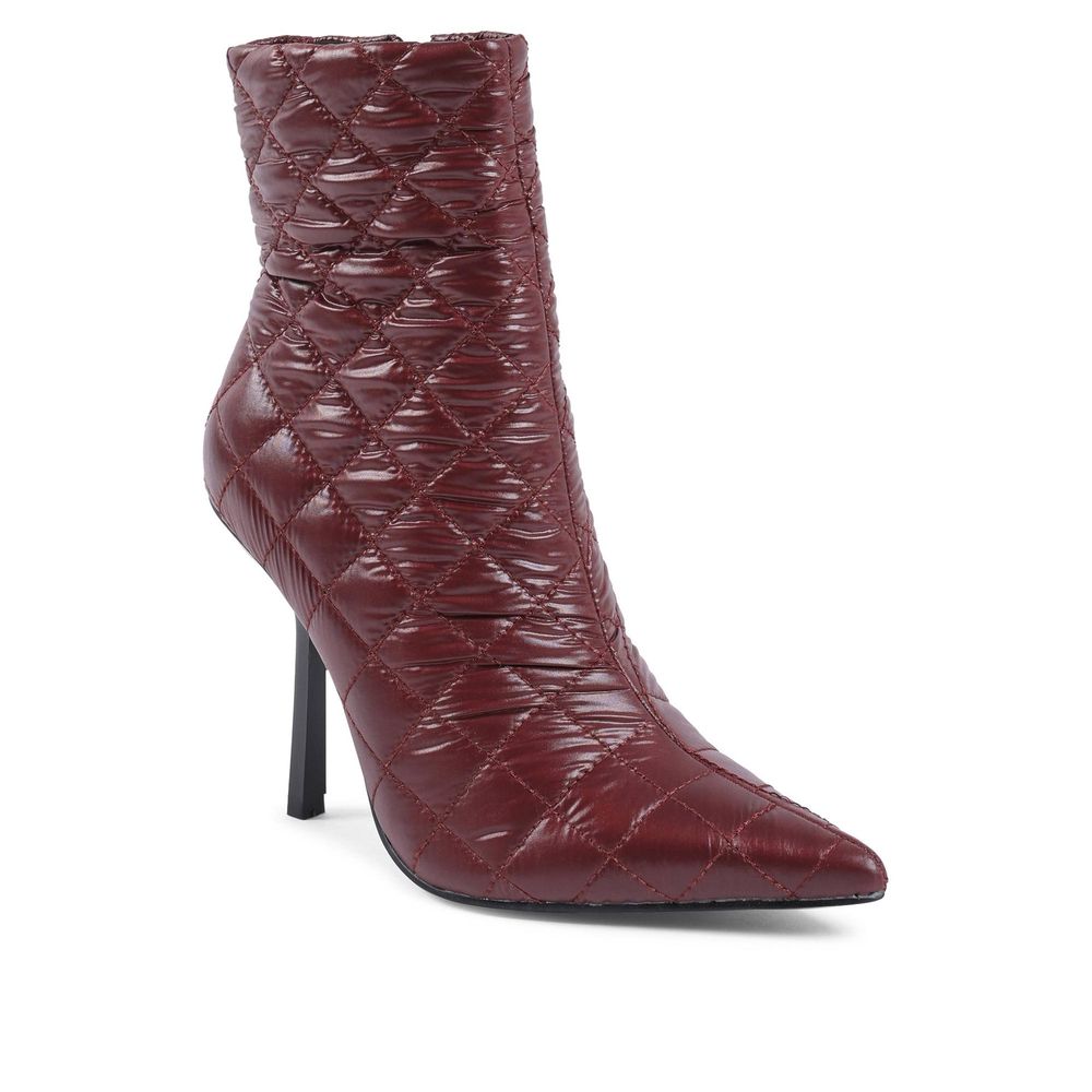 Bottines Bordeaux Quilted brunes