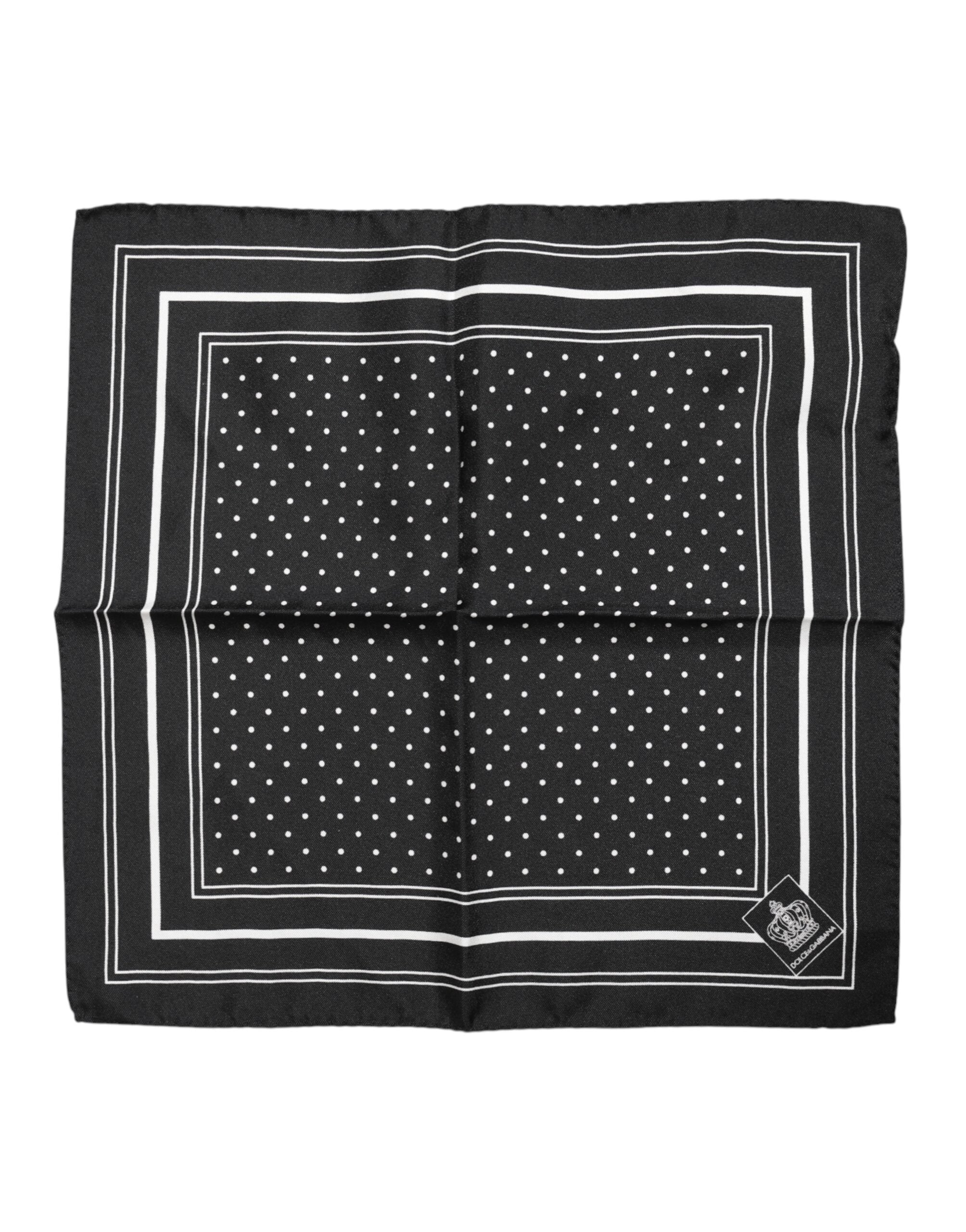 Foulard Dolce & Gabbana à pois noir et blanc
