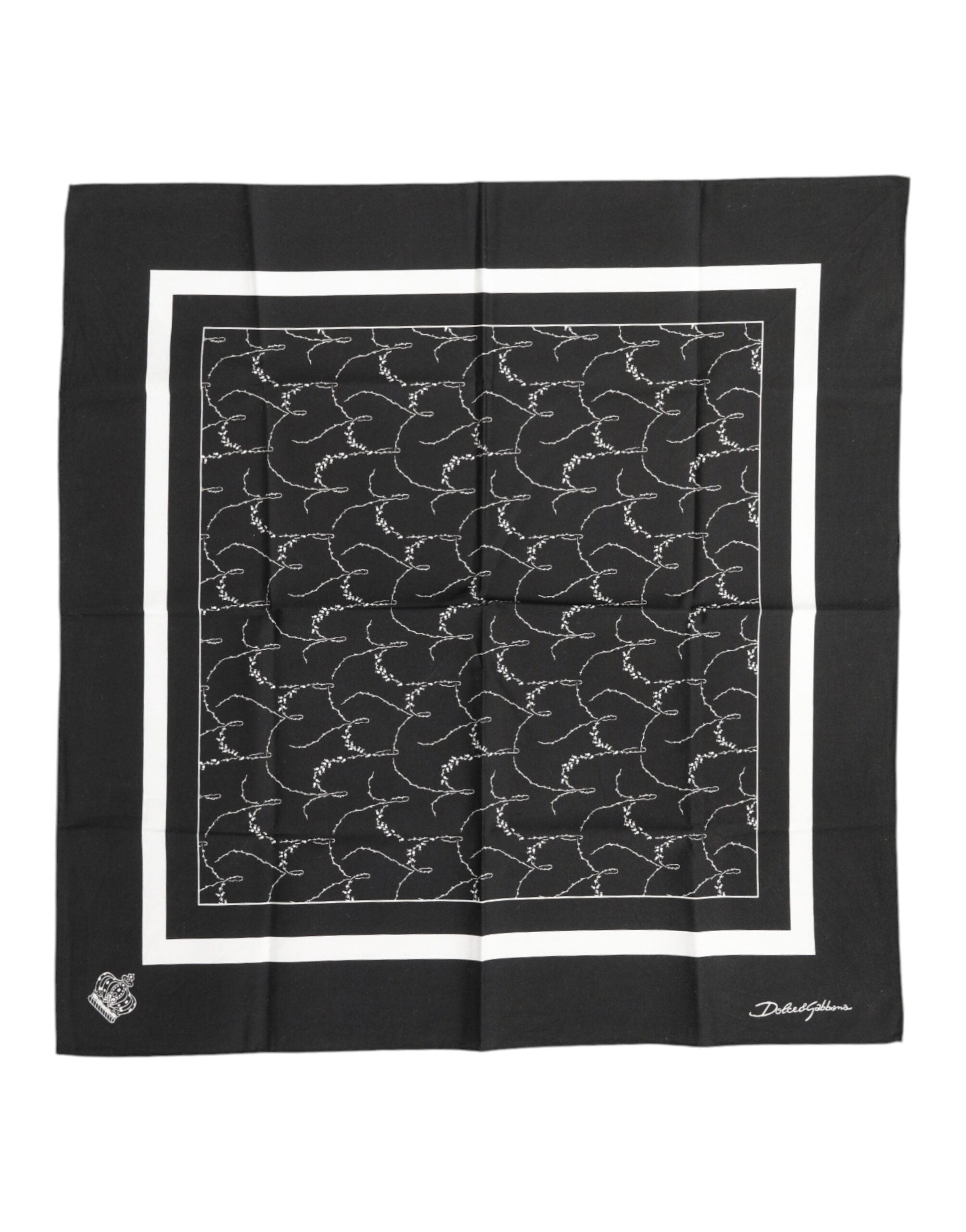 Foulard Dolce & Gabbana noir et blanc
