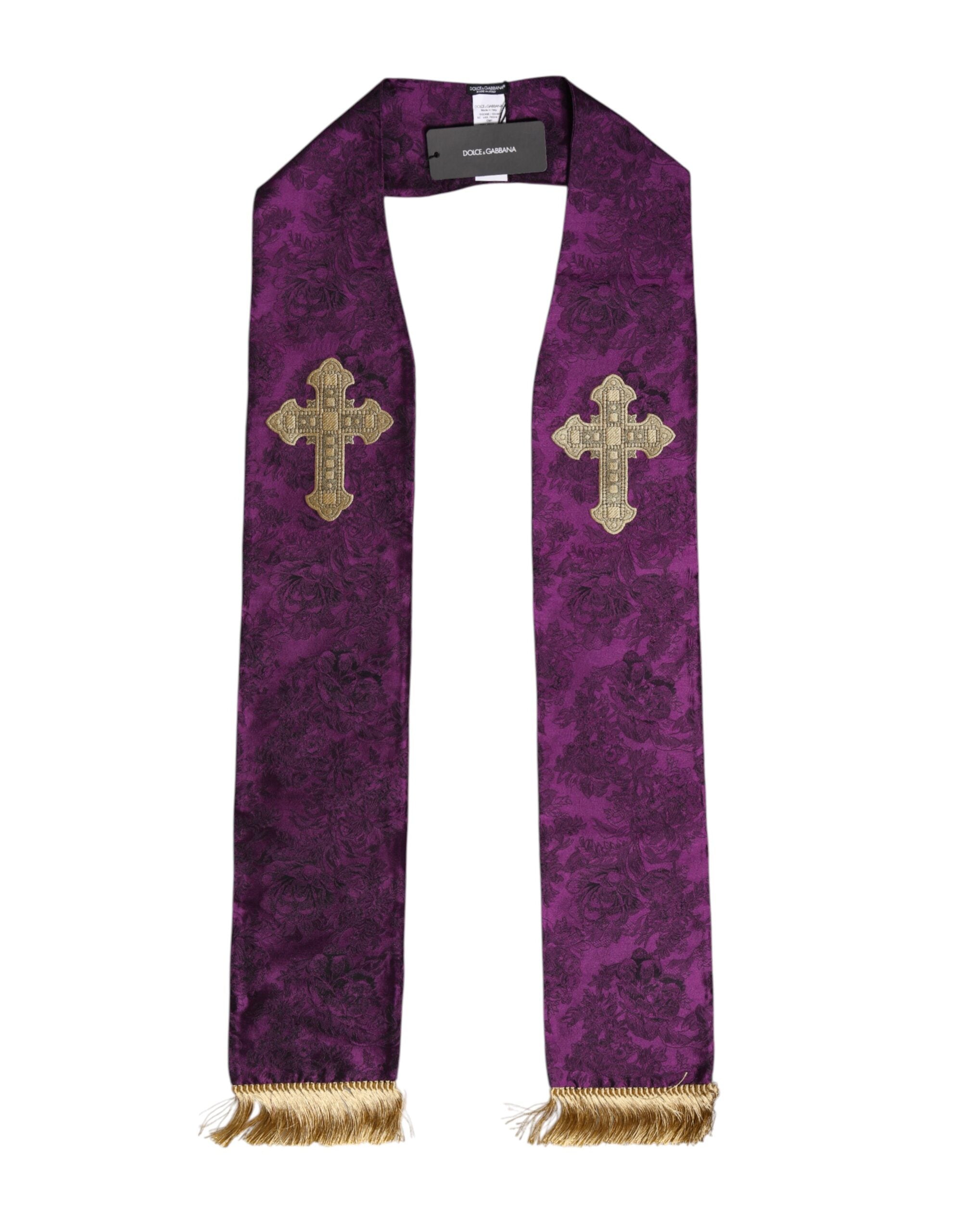 Foulard Dolce & Gabbana en soie violet