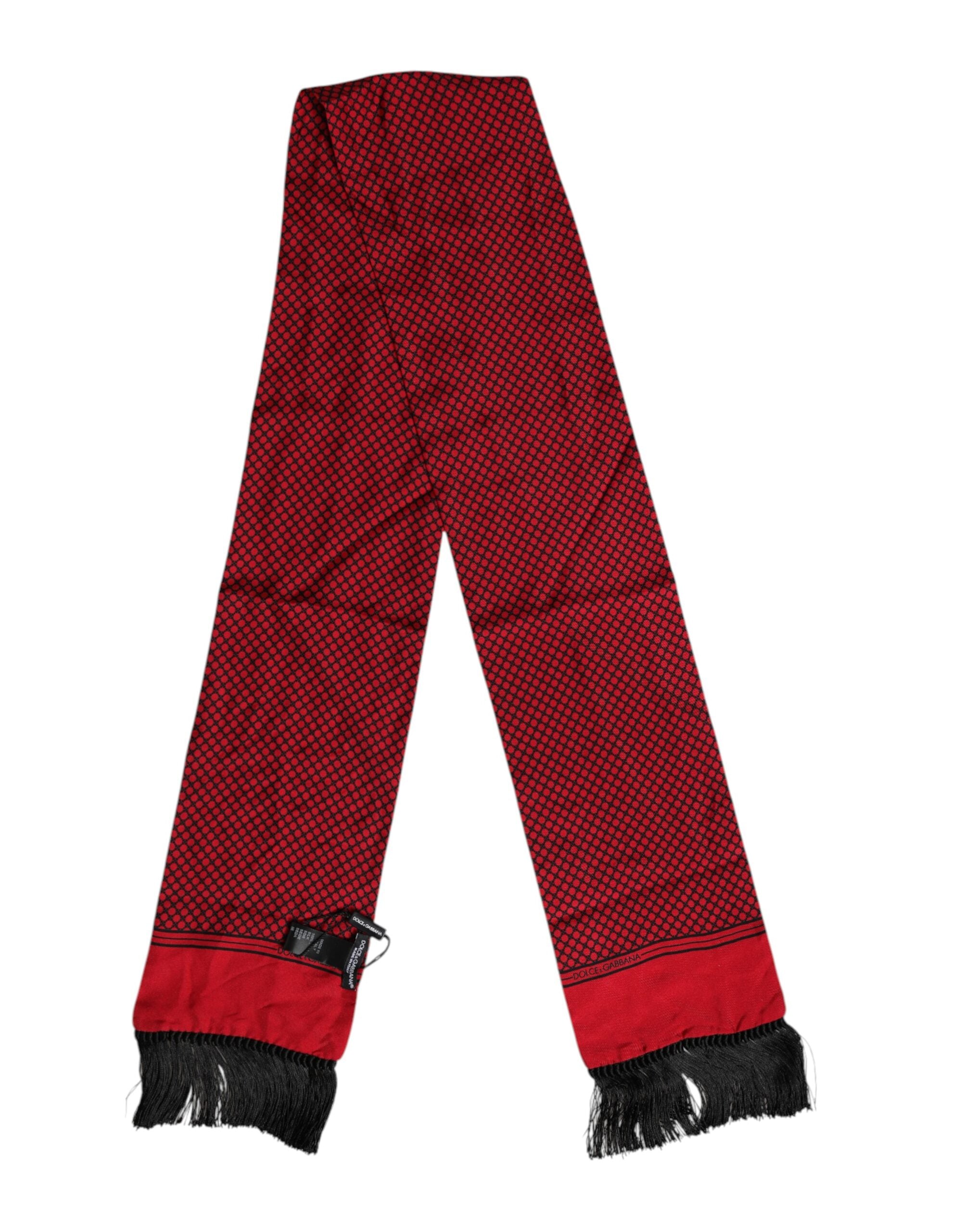 Foulard Dolce & Gabbana rouge à pois