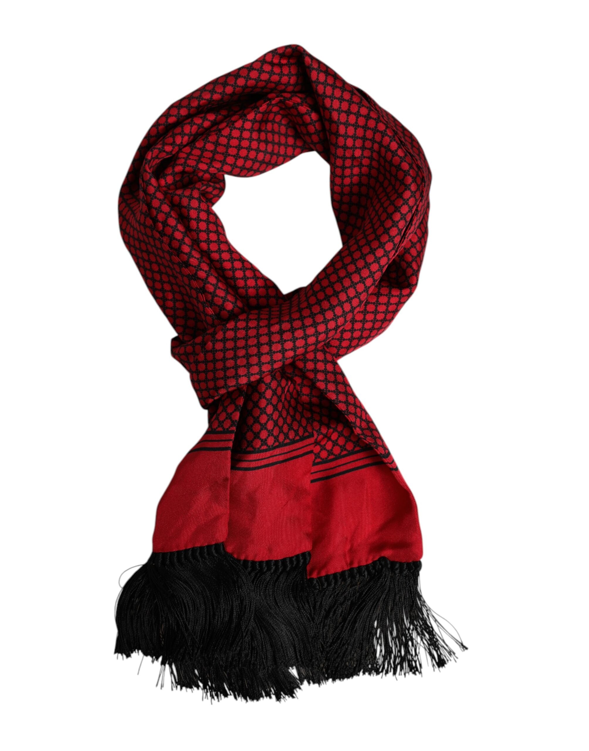 Foulard Dolce & Gabbana rouge à pois