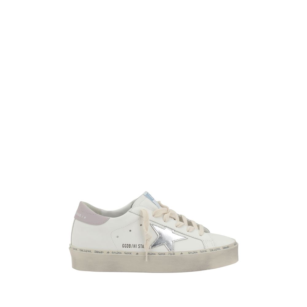 Baskets Golden Goose Hi Star blanches