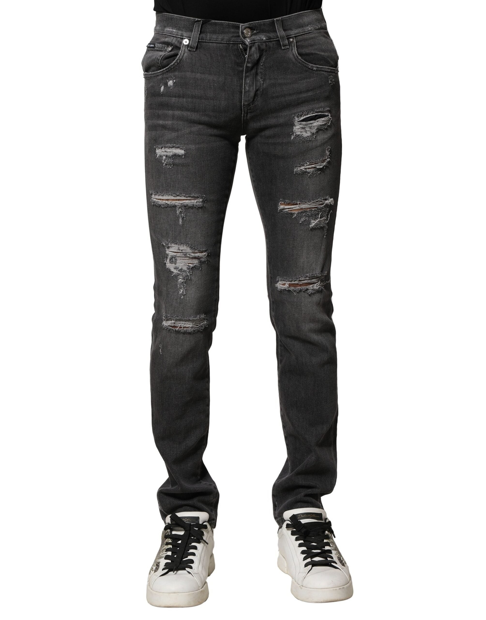 Jeans Dolce & Gabbana tressés noirs