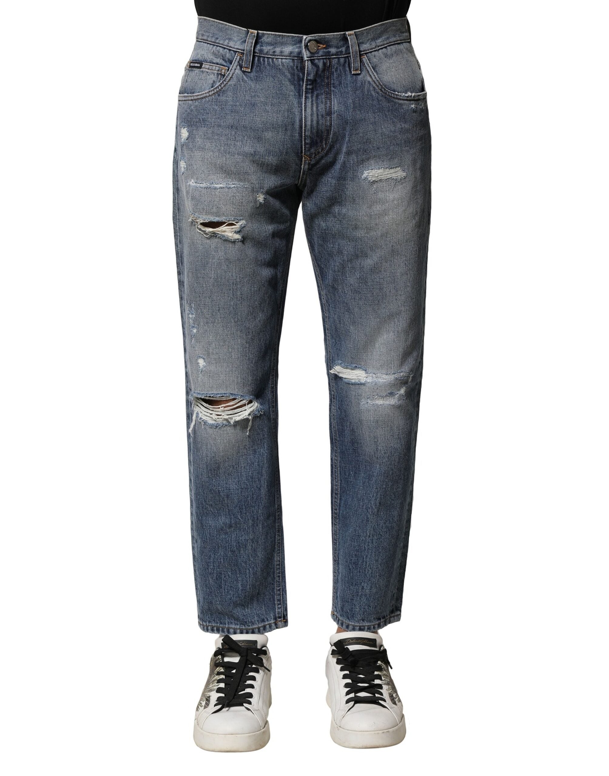 Jean Dolce & Gabbana droit bleu
