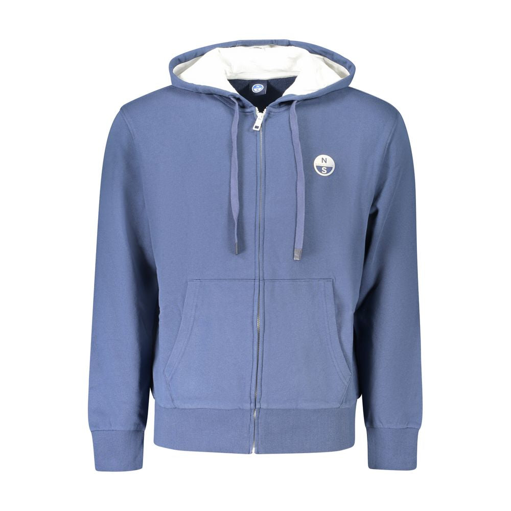 Sweat à capuche Ocean Positive bleu