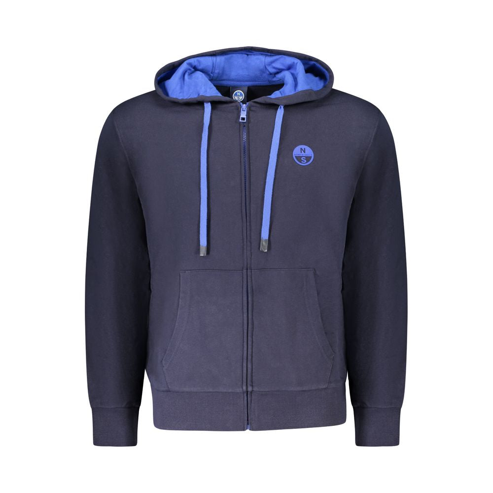 Sweat à capuche Ocean Positive bleu