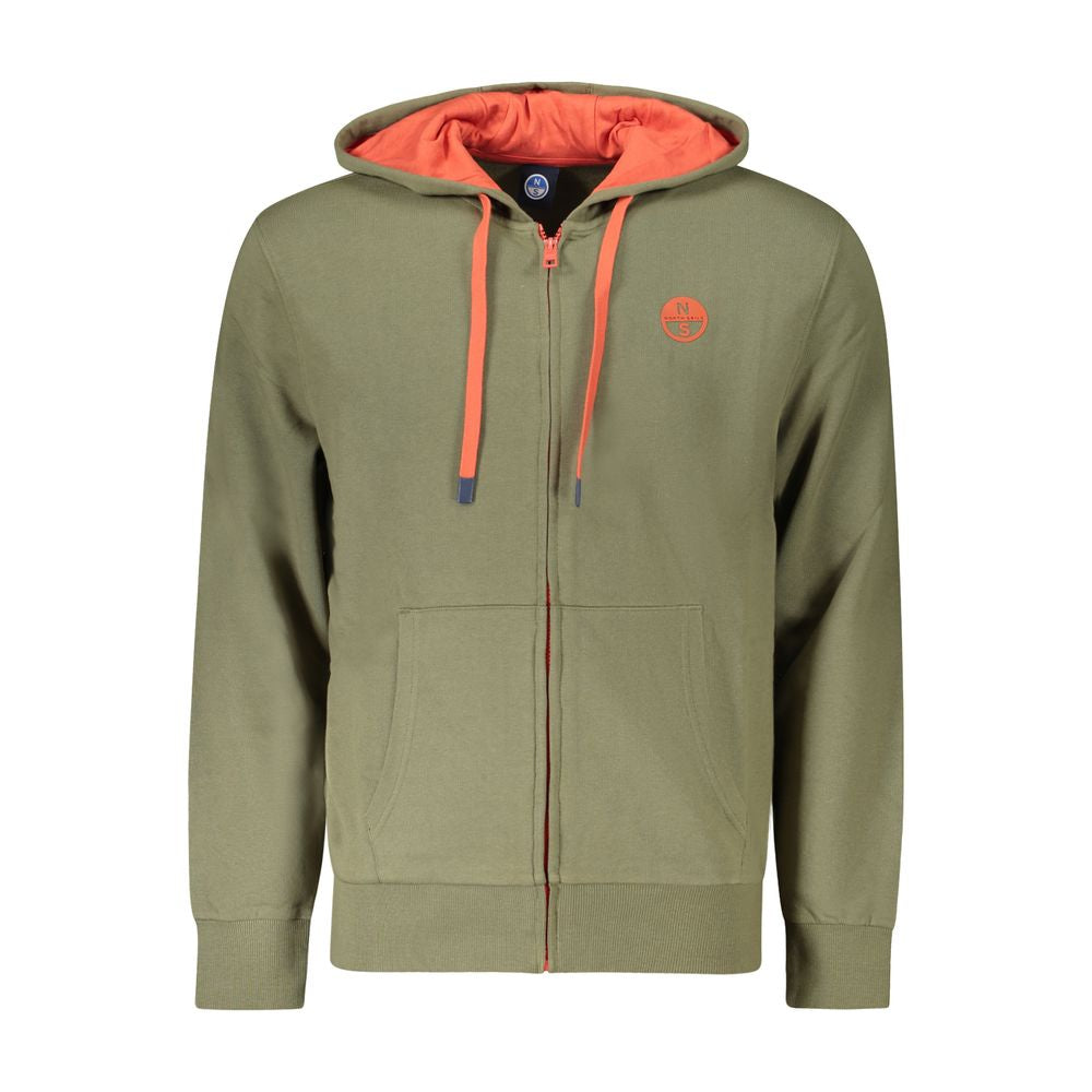 Sweat à capuche Ocean Positive vert
