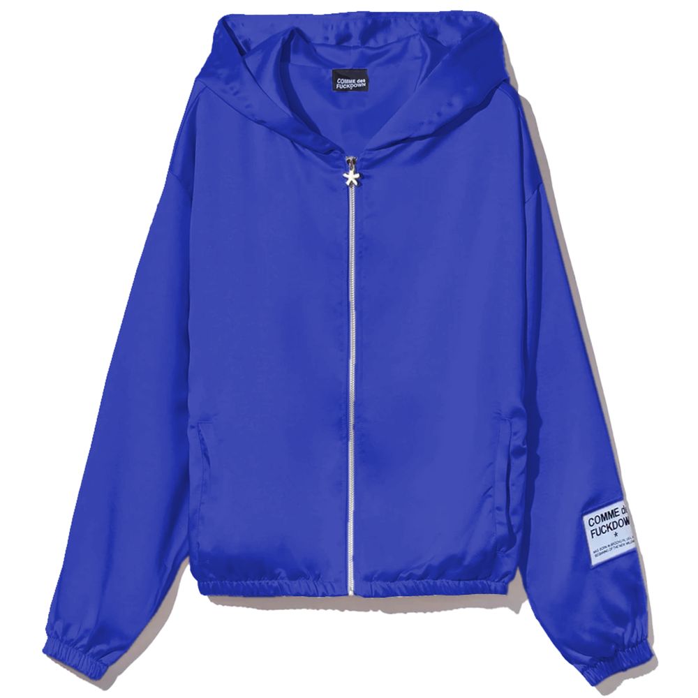 Veste Comme des Fuckdown avec capuche bleue