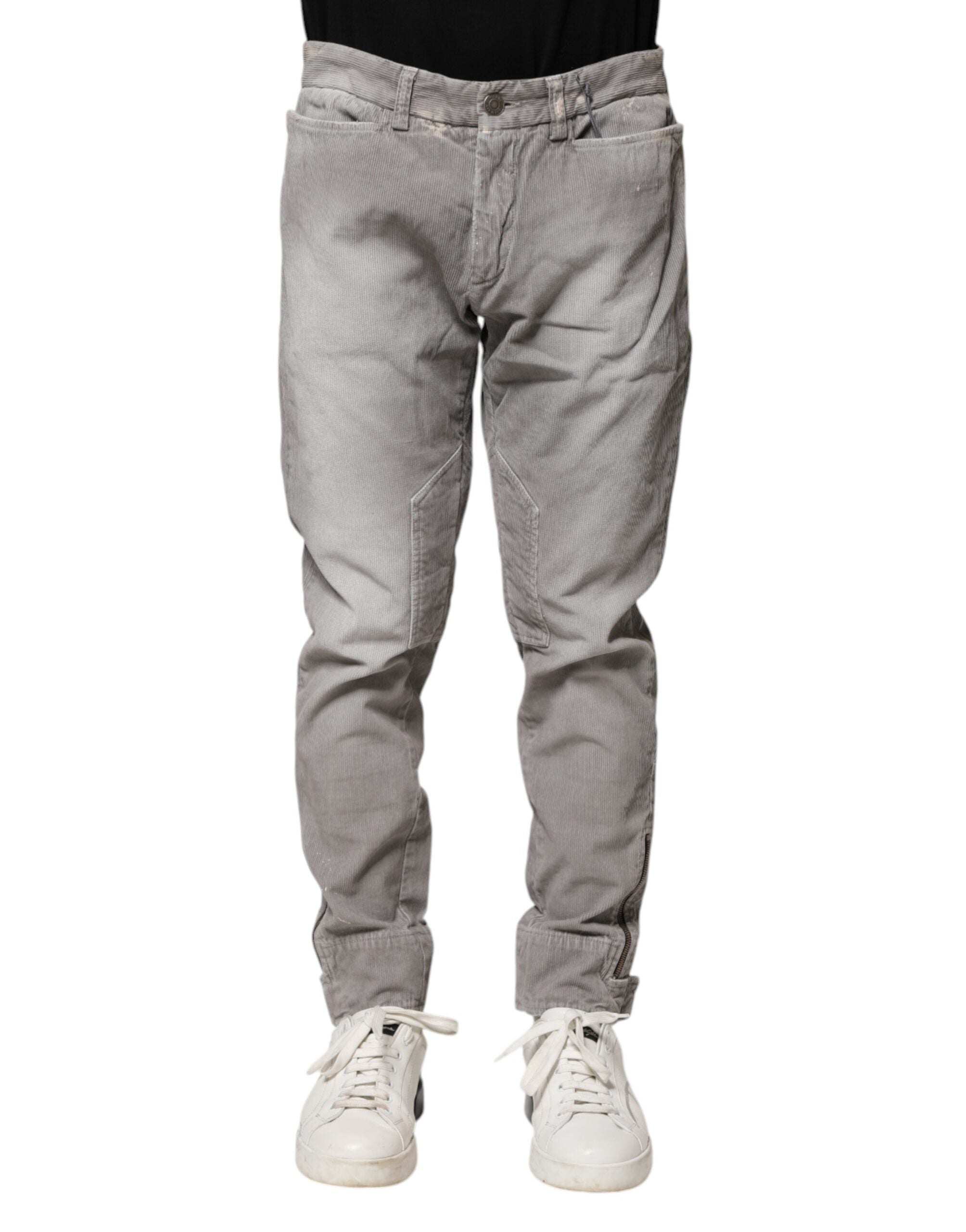 Jeans Pierre Balmain skinny gris clair