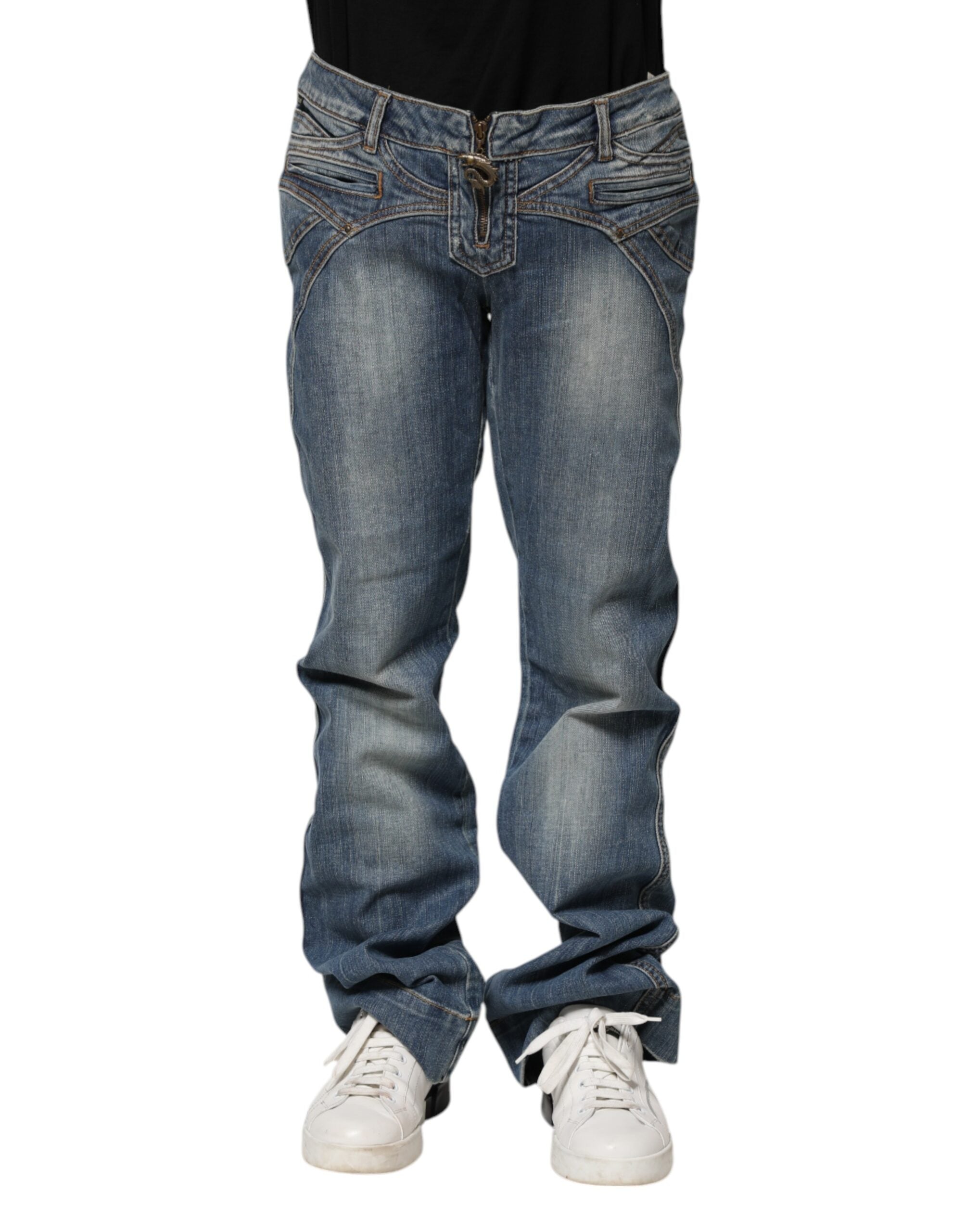 Jeans Just Cavalli droits bleus