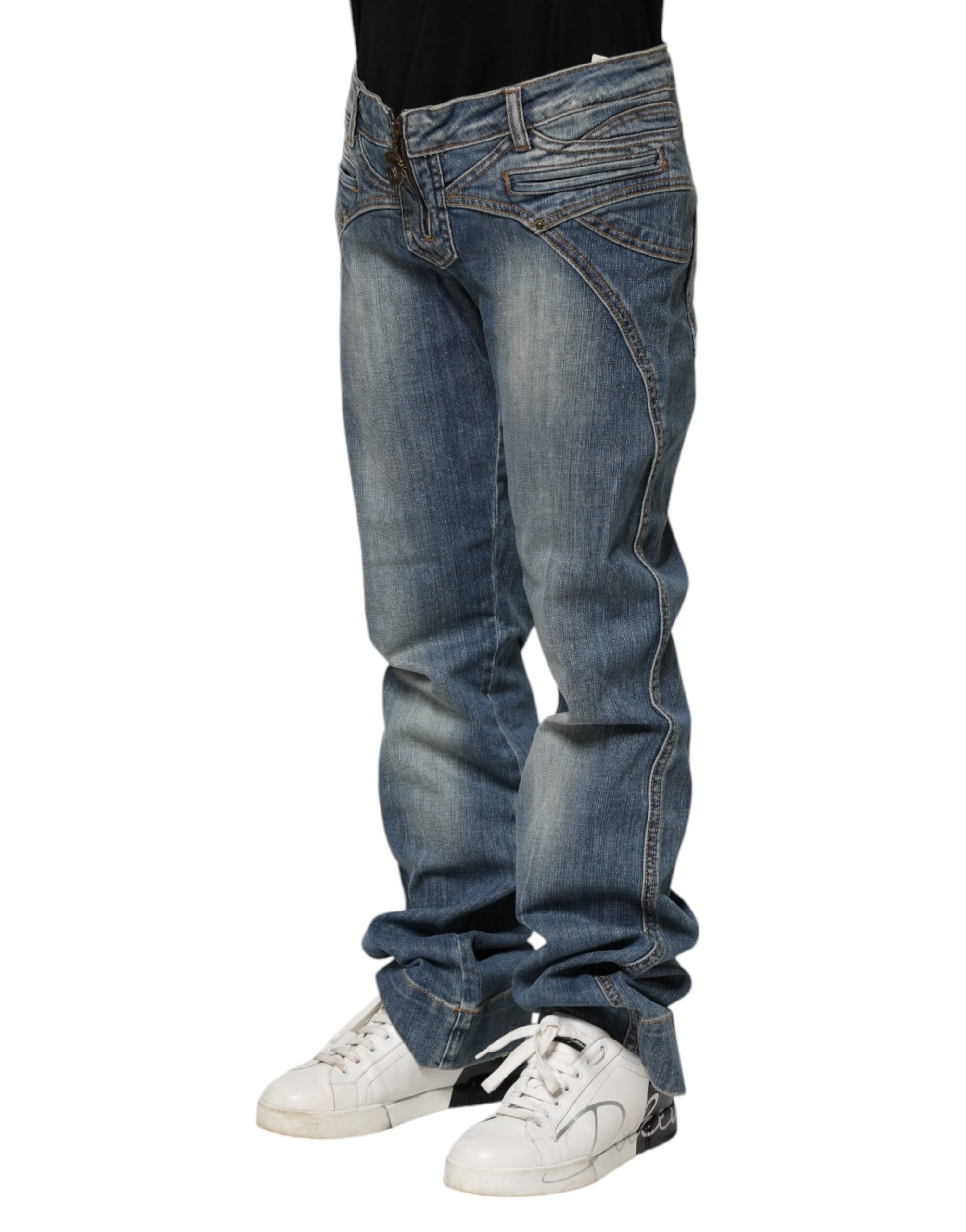 Jeans Just Cavalli droits bleus