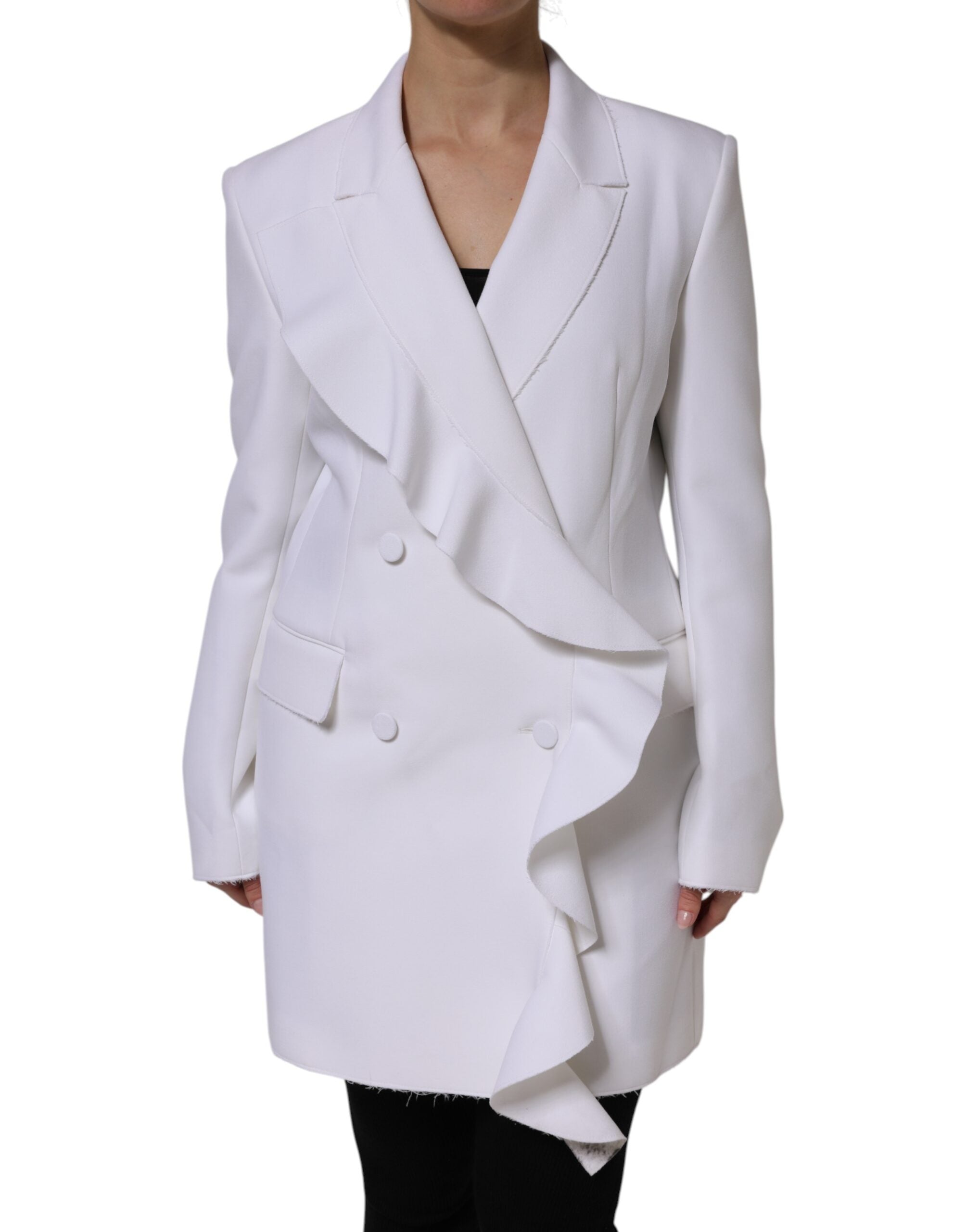Veste MSGM Ruffled blanche