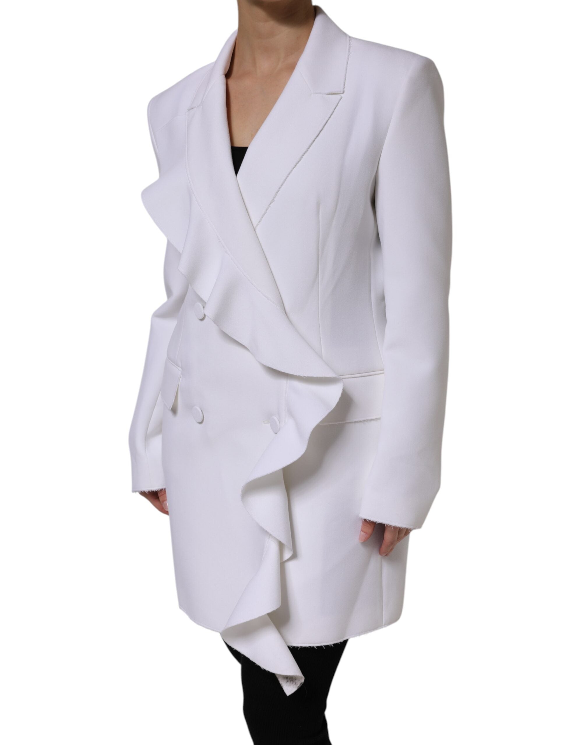 Veste MSGM Ruffled blanche