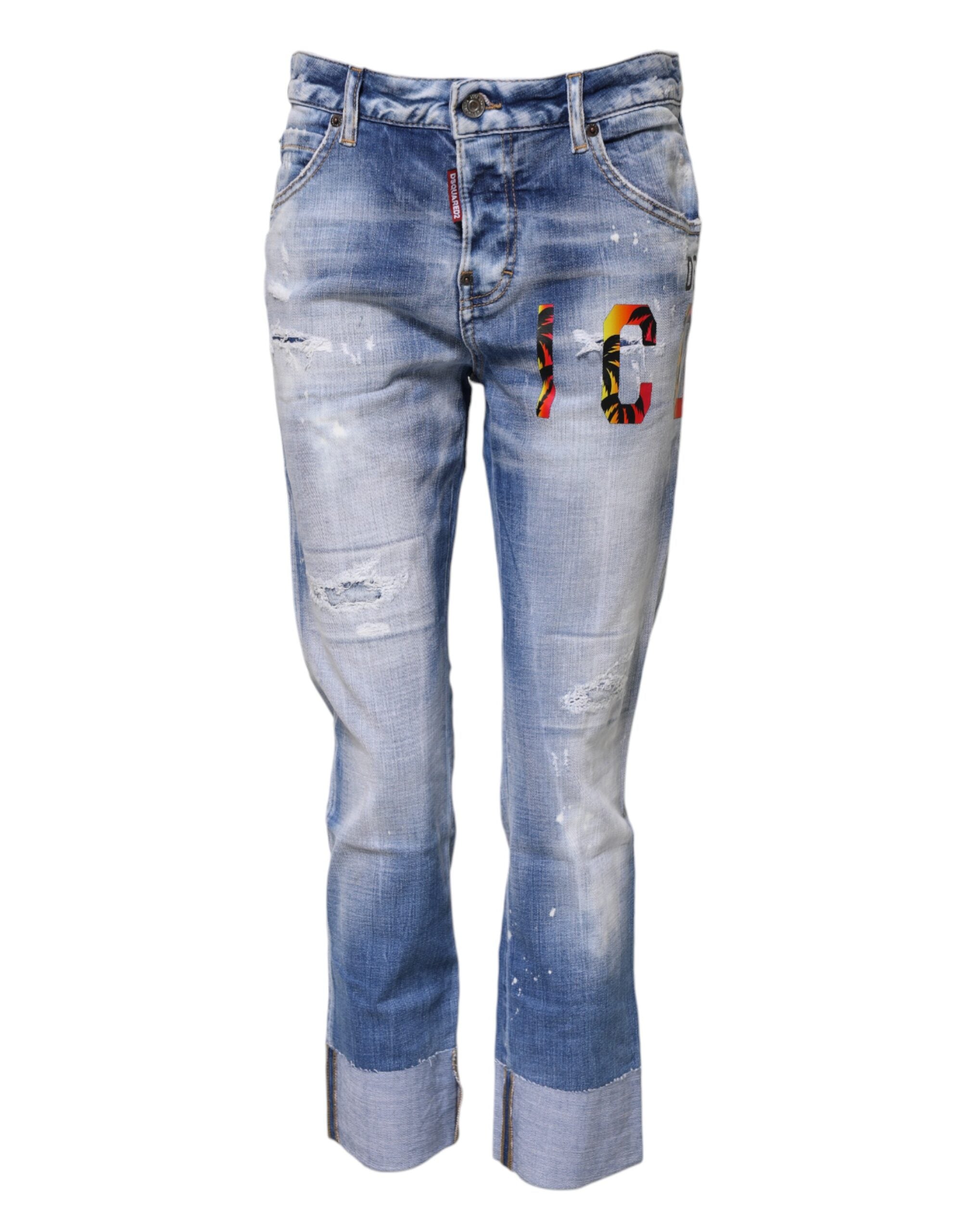 Jeans dsquared2 mi-hauts bleus
