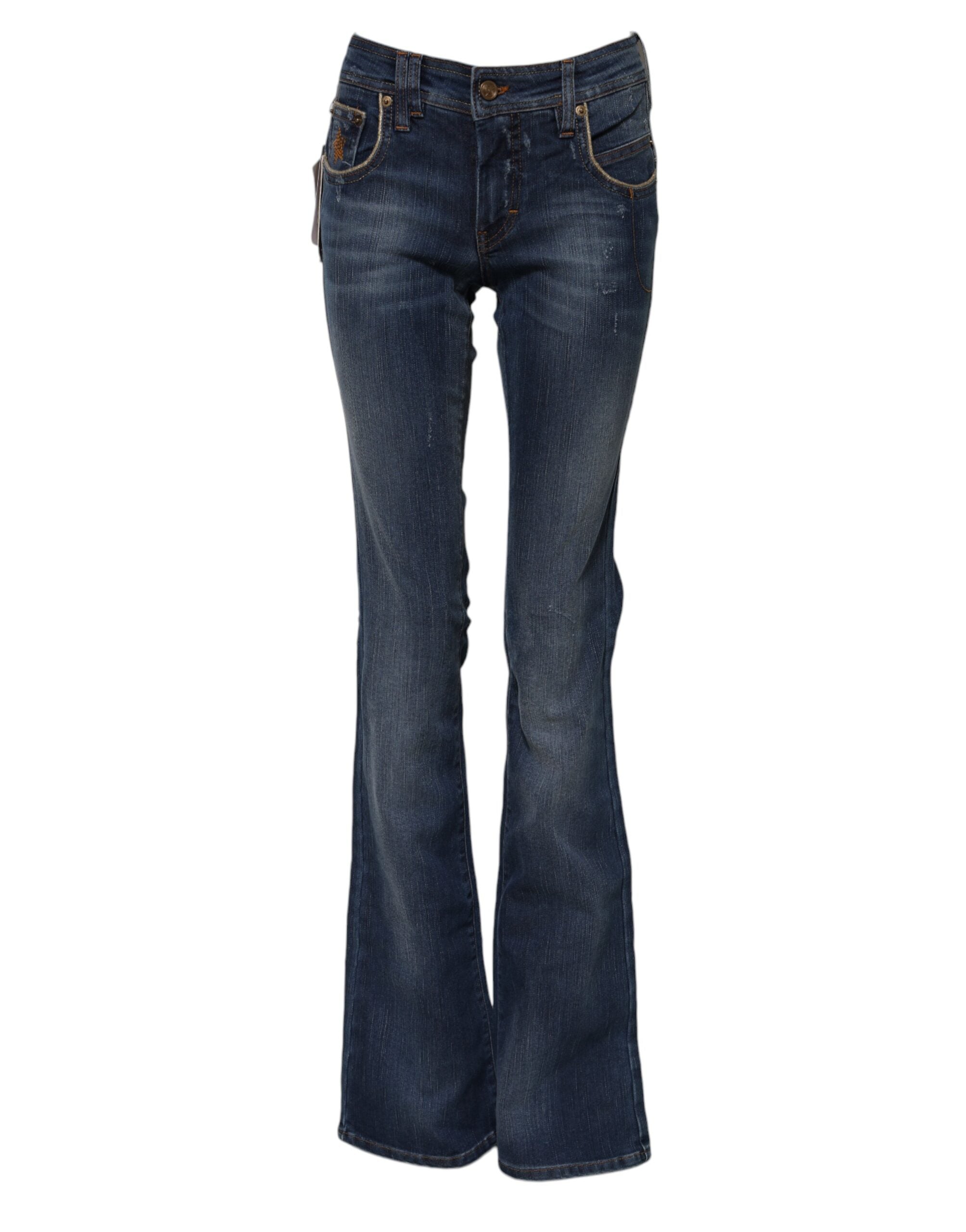 Jeans GALLIANO mi-hauteur bleus