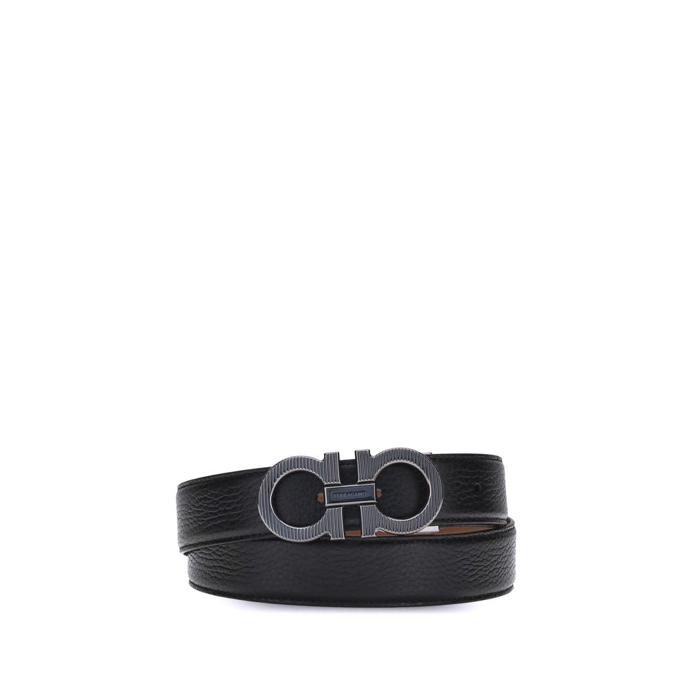 Ceinture Ferragamo Gancini noire