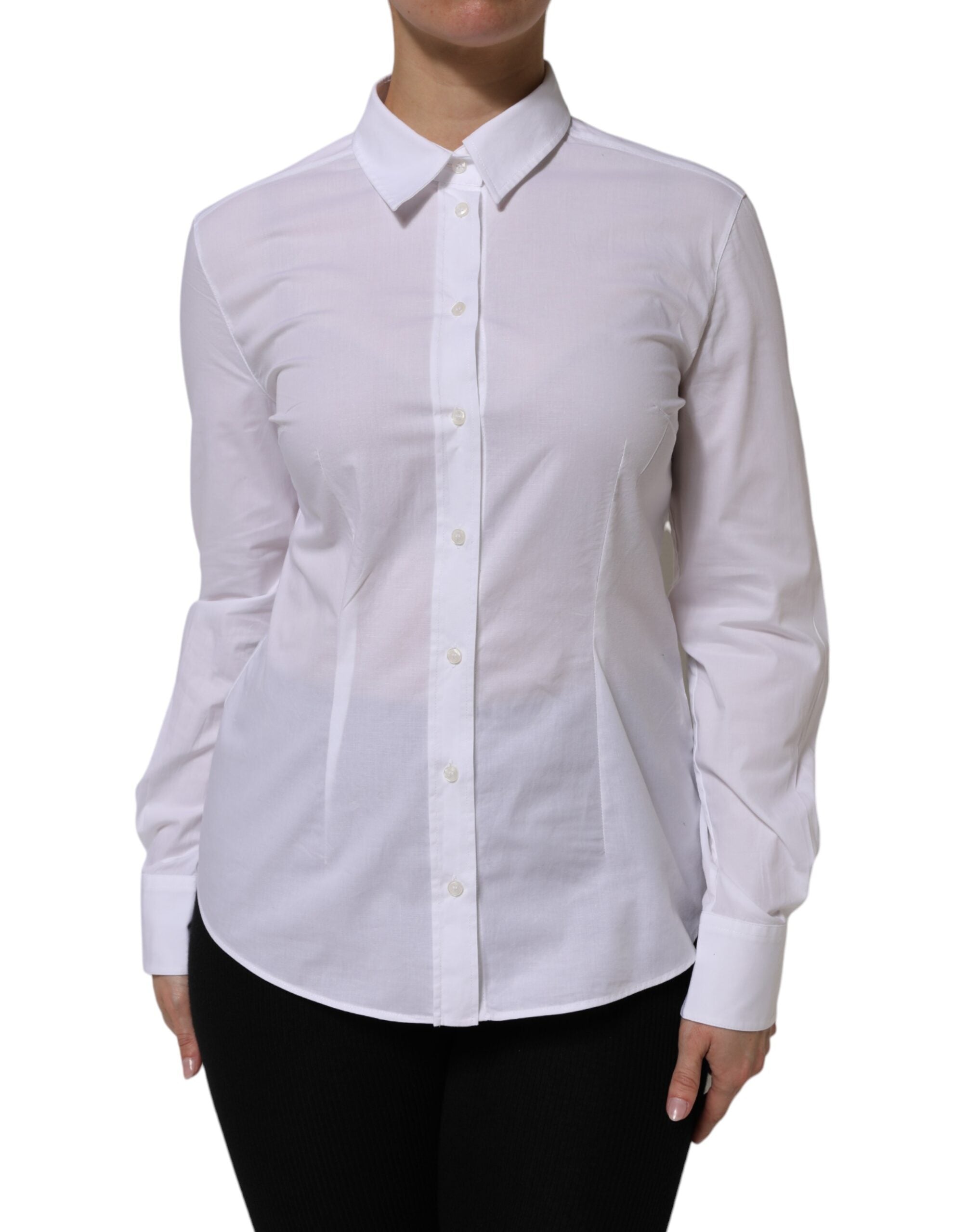 Top Dolce & Gabbana col classique blanc