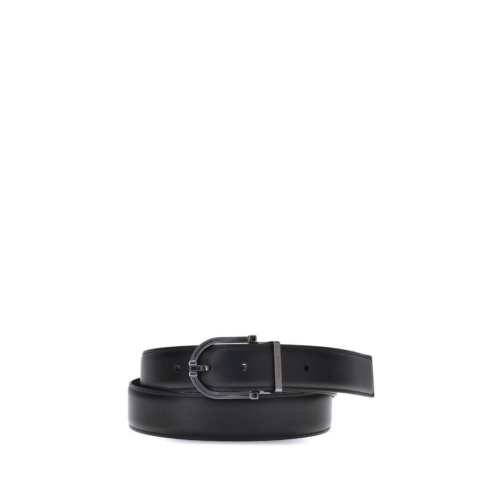 Ceinture Ferragamo réversible noire et marron