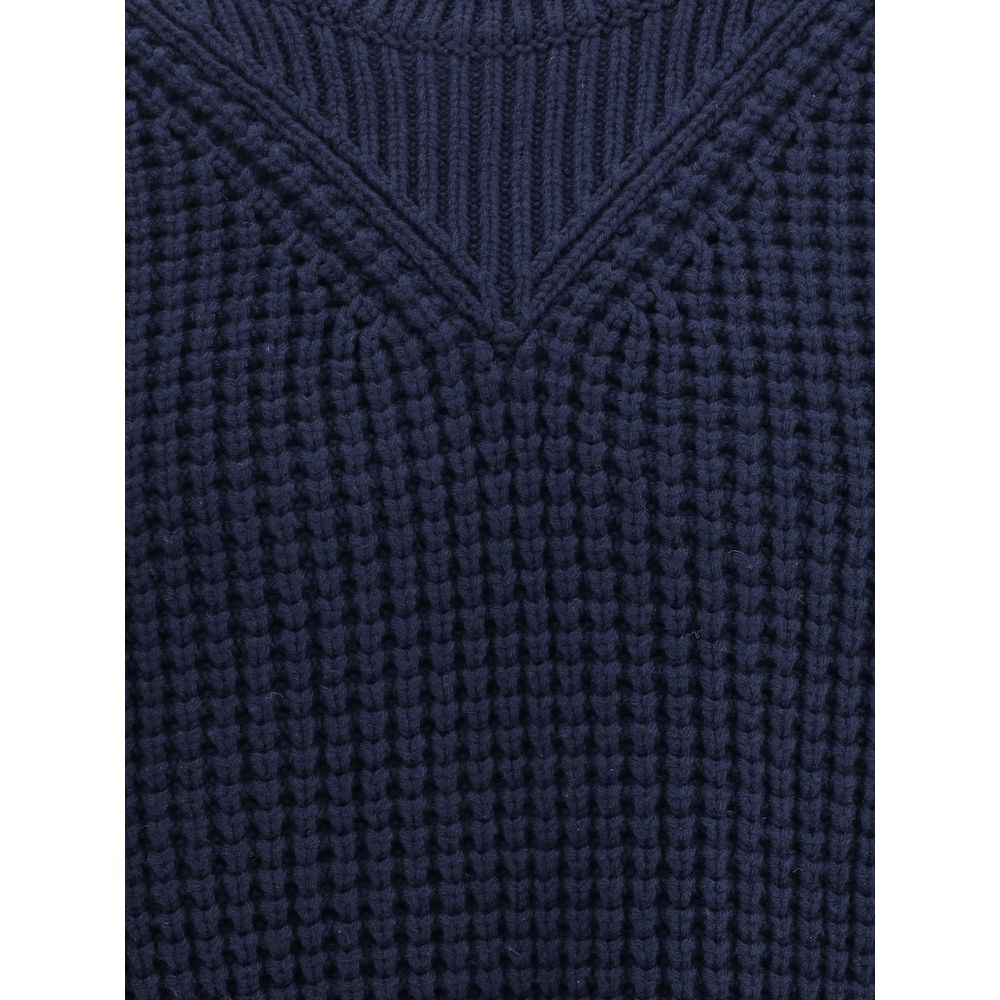 Pullover oversize Made in Italy gris